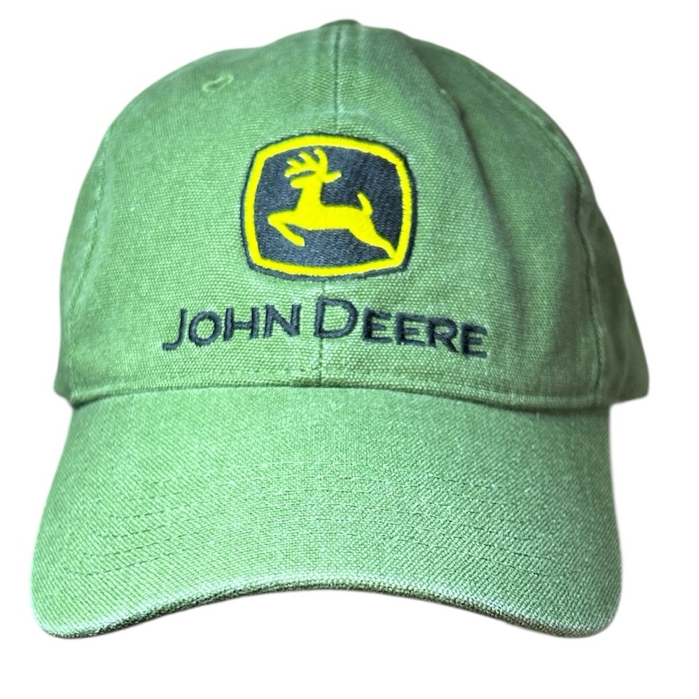 John Deere Green Embroidered Cotton Baseball Cap‎ Adjustable Fit OS